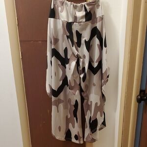 Stylish Camouflage Wide Leg Pants